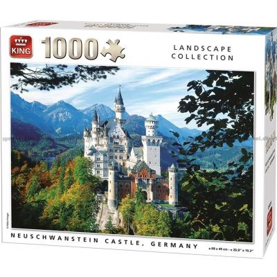 Tyskland: Neuschwanstein slottet, 1000 brikker