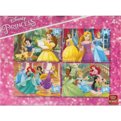 Disney prinsesser: Sammen, 4 i 1, 12 brikker