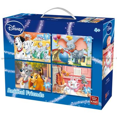 Disney: Dyre venner, 4 i 1, 12 brikker
