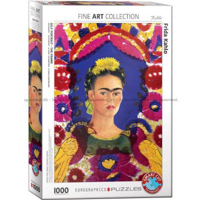 Frida Kahlo: Selvportræt med fugle, 1000 brikker