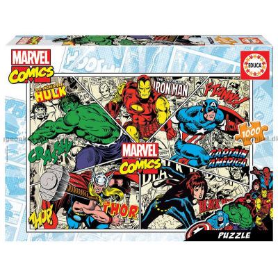 Marvel: Tegneserier, 1000 brikker
