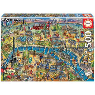 Rabinky: Kort over Paris, 500 brikker