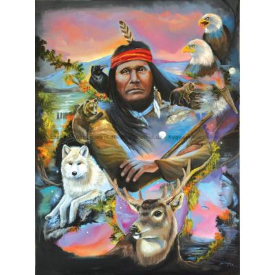 Indianeren og hans dyr, 500 brikker