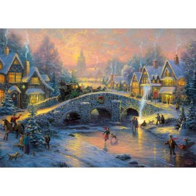 Billede af Kinkade: Julestemning, 1000 brikker