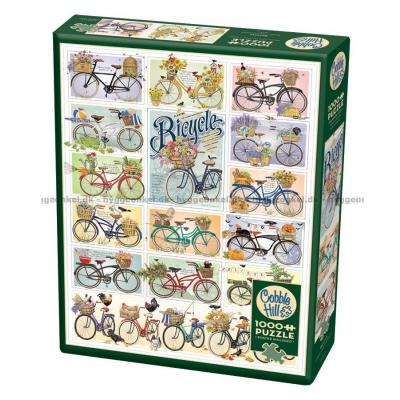 Collage: Cykler, 1000 brikker