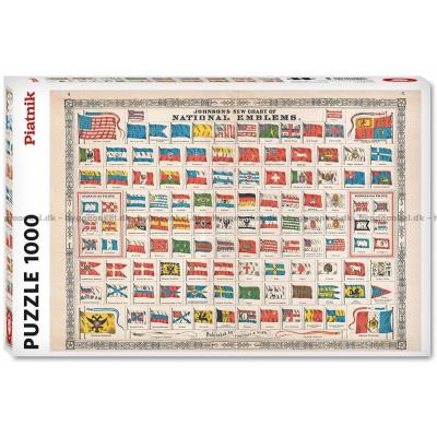 Flag: Historisk, 1000 brikker