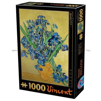 Van Gogh: Iris i vase, 1000 brikker