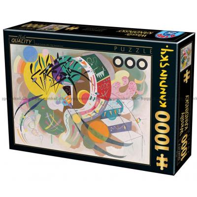 Kandinsky: Dominant Curve - Kunst, 1000 brikker