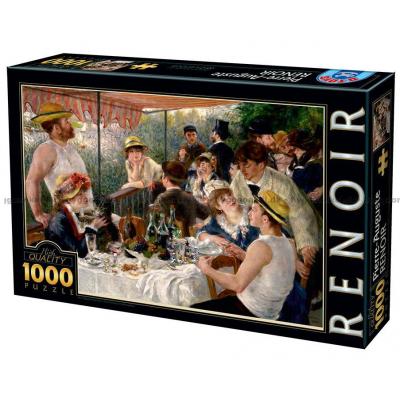 Renoir: Fest i sejlklubben - Kunst, 1000 brikker
