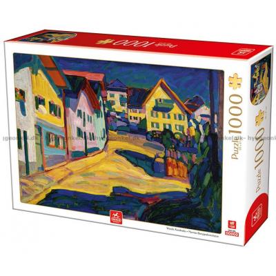 Kandinsky: Murnau Burggrabenstrasse, 1000 brikker