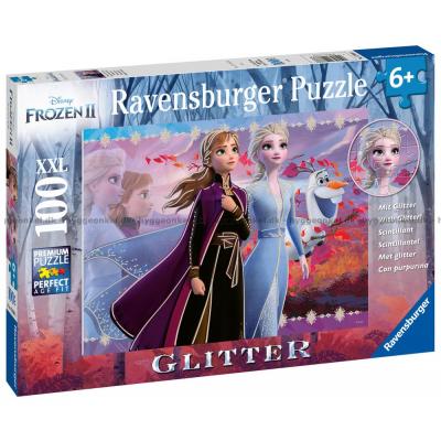 Disney: Frost 2 - Med glitter effekt, 100 brikker