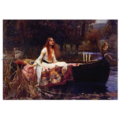 Billede af Waterhouse: The Lady of Shalott, 1000 brikker