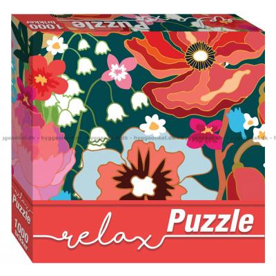 Relax: Blomster, 1000 brikker
