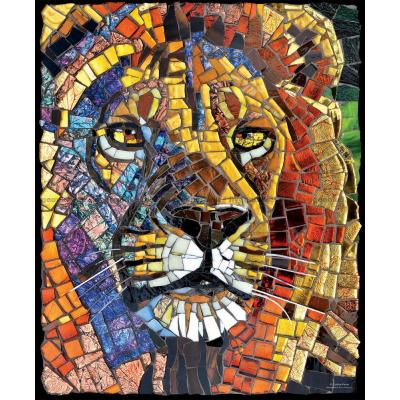 Fisher: Glasmosaik - Løve, 1000 brikker