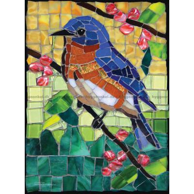 Fisher: Glasmosaik - Fuglen, 1000 brikker