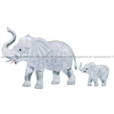 3D: Elefant familien, 46 brikker