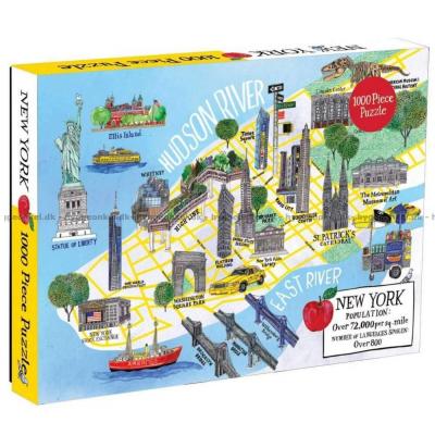 Kort over New York, 1000 brikker