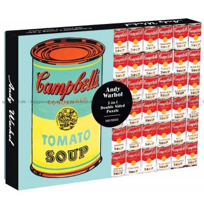 Warhol: Dåser - Dobbeltsidet, 500 brikker