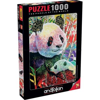 Stevenson: Farverig panda, 1000 brikker