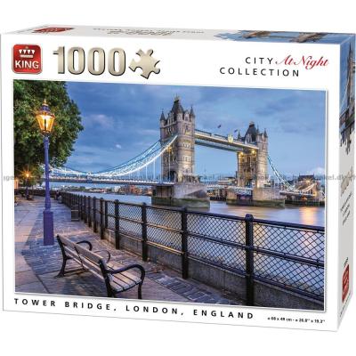 Tower Bridge ved aftentide, 1000 brikker