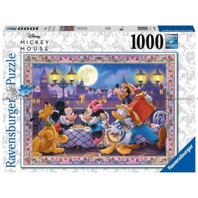 Disney: Mickey og Minnie - Romantik, 1000 brikker