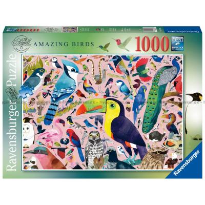 Fascinerende fugle, 1000 brikker
