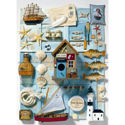 Billede af Collage: Ved havet, 500 brikker