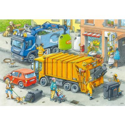 Billede af Arbejdsbiler, 2x24 brikker