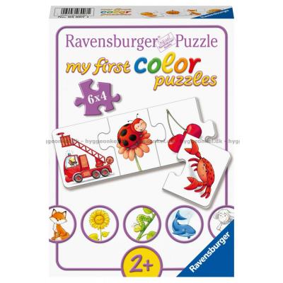 Farverige ting, 6x4 brikker
