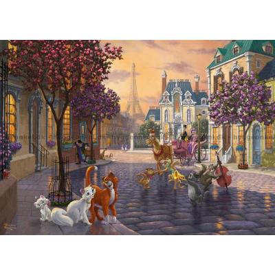 Billede af Disney: Kinkade - Aristocats, 1000 brikker