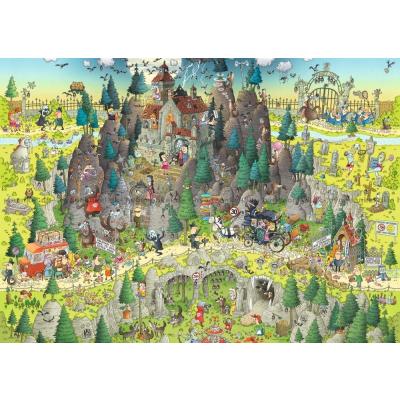 Billede af Degano: Funky Zoo - Transsylvanien, 1000 brikker