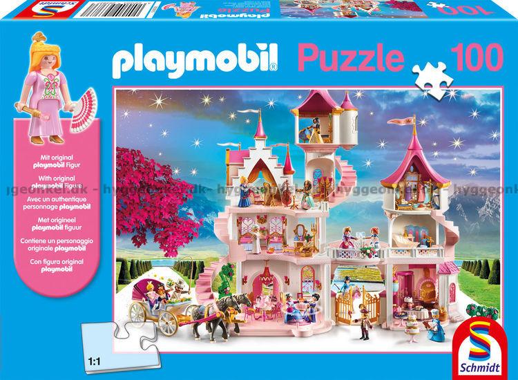 Playmobil: Prinsesse slottet, 100 brikker puslespil, Schmidt - 4001504563837