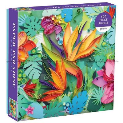 Papir blomster, 500 brikker