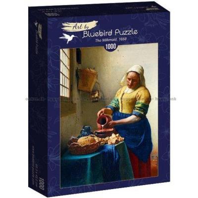 Vermeer: Mælkepigen - Kunst, 1000 brikker
