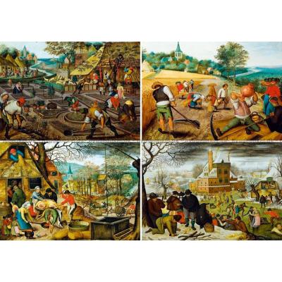 Billede af Brueghel: De 4 årstider, 1000 brikker
