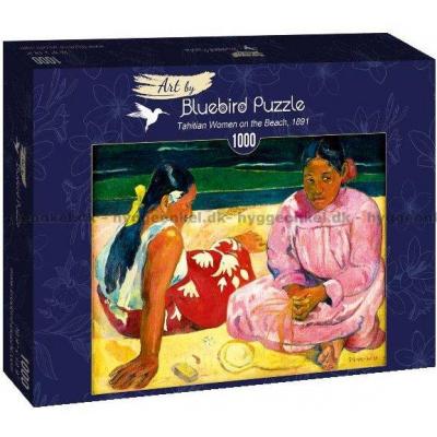Gauguin: Tahitianske kvinder på stranden, 1000 brikker