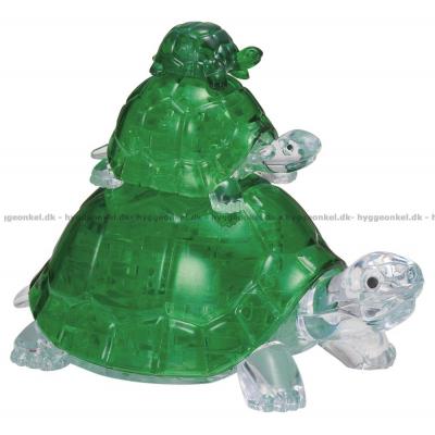 3D: Skildpadde familien, 37 brikker