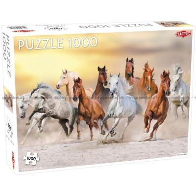 Vilde heste i sandet, 1000 brikker