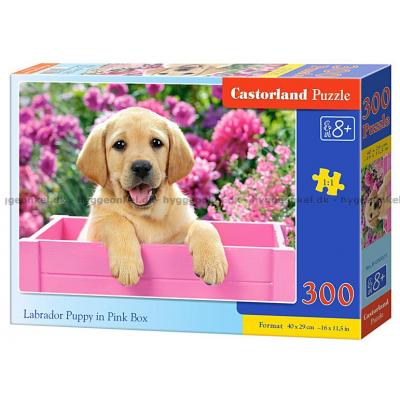 Cuddiford: Labrador hvalp i pink kasse, 300 brikker