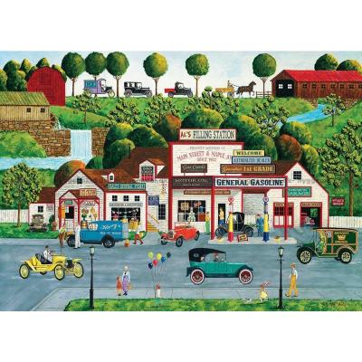 Poulin: Den gamle tankstation, 1000 brikker