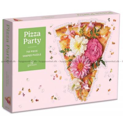 Pizza og blomster - Formet motiv, 750 brikker