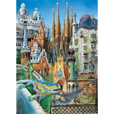 Billede af Gaudi: Collage - Miniature, 1000 brikker