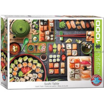 Bordet er dækket: Sushi - Japan, 1000 brikker