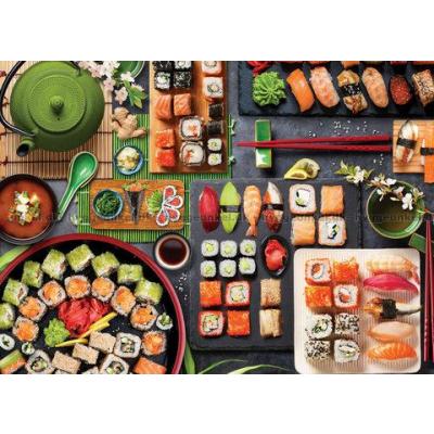 Billede af Bordet er dækket: Sushi - Japan, 1000 brikker