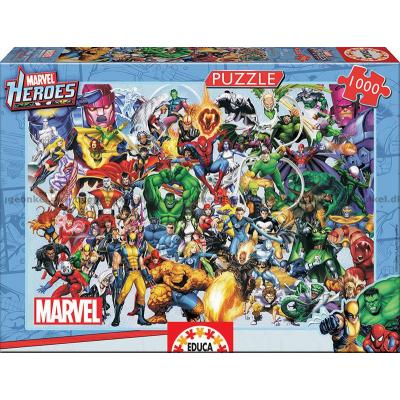 Marvel: Heltene - Collage, 1000 brikker