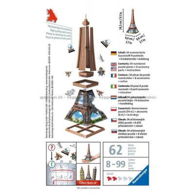 Billede af 3D: Eiffeltårnet, 54 brikker
