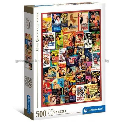 Filmplakater: Romantik, 500 brikker