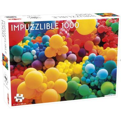 Farverige balloner, 1000 brikker