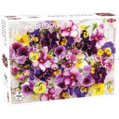 Sommer blomster, 1000 brikker