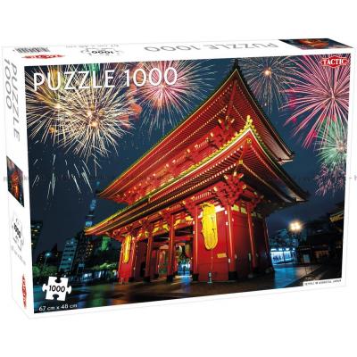 Japan: Tempel i Asakusa, 1000 brikker